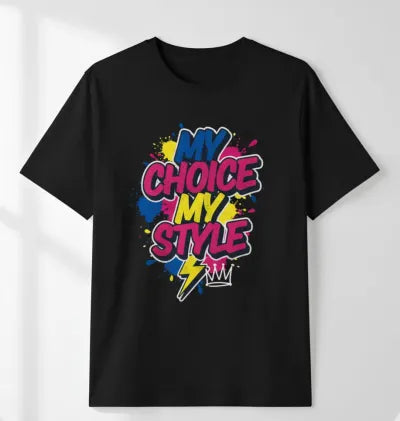 My Choice My style Black Te